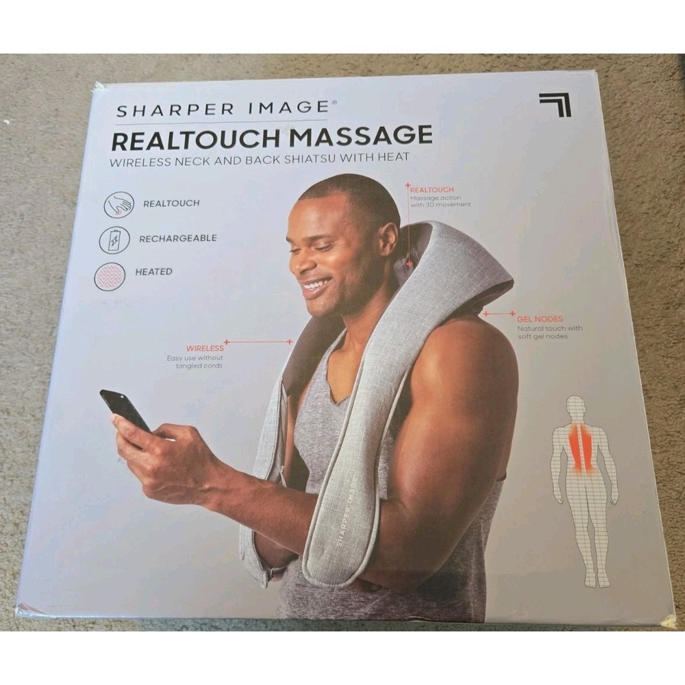 sharper image realtouch shiatsu massager